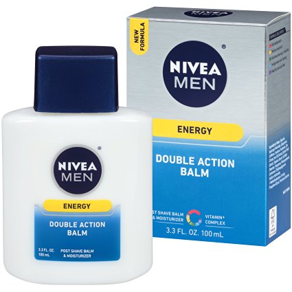 Nivea for Men Energy Double Action Shave Balm, 3.3 Fluid Ounce