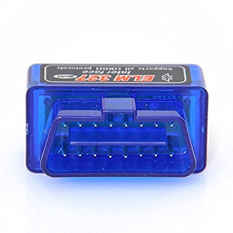 TOOGOO(R)ELM327 Latest Version V2.1 Bluetooth Super Mini ELM327 OBD2 II Scan Tool Car Auto Diagnostic Tool for Windows (blue)