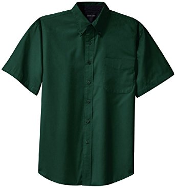 Men's Short Sleeve Wrinkle Resistant Easy Care Shirts in 32 Colors. Sizes XS-6XL