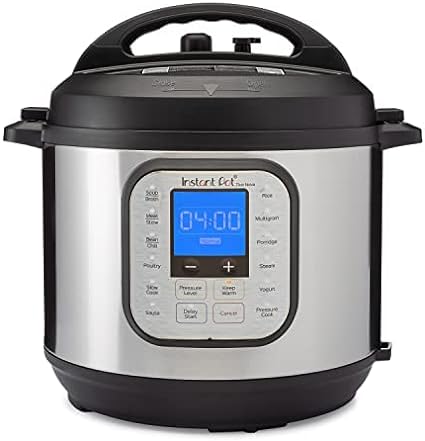 Instant Pot Duo Nova 7-in-1 Smart Cooker 7,6 L - Elektrischer Mehrzweck-Schnellkochtopf, Schongarer, Reiskocher, Sauteuse, Joghurtbereiter, Dampfgarer und Speisewärmer, Edelstahl