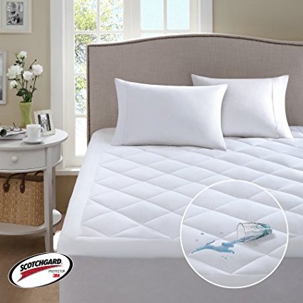 Comfort Classics 3M Scotchgard Harmony Waterproof Mattress Pad (Size : Queen)