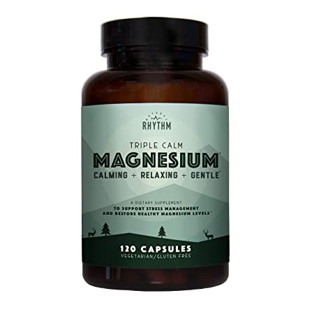 Triple Calm Magnesium - 150mg of Magnesium Taurate, Glycinate, and Malate for Optimal Relaxation, Stress and Anxiety Relief, and Improved Sleep. 120 Capsules.