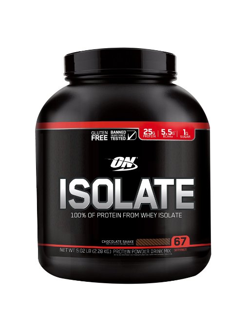 Optimum Nutrition on Isolate, Chocolate Shake, 5.02 Pound