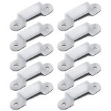 Lot of 10 13mm050inch Translucence Silicone Mounting Bracket for LED Strip Lights