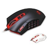 Redragon M901 PERDITION 16400 DPI High-Precision Programmable Laser Gaming Mouse Black