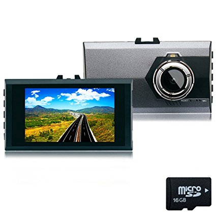 Drive Recorder,Rongyuxuan Car DVR 3.0" LCD 1080P Dash Camera G-sensor Night Vision Backup Dashboard