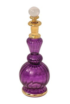 Egyptian perfume bottles single large hand Blown Decorative Pyrex Glass Vial Height inch 5.75 inch ( 15 cm ) by CraftsOfEgypt