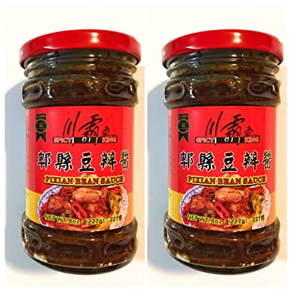 Spicy King Pixian Bean Sauce 8 Oz(2 Pack)郫縣豆瓣醬