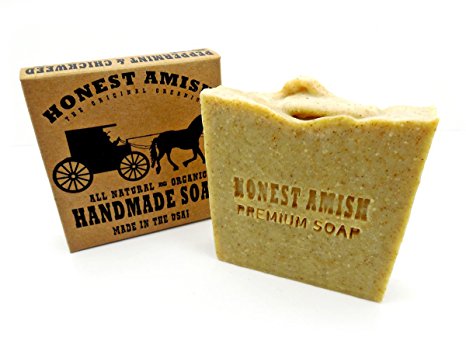 Honest Amish Natural Peppermint and Chickweed Soap Bar