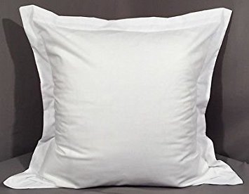 Euro/European Size Super Soft White 400 Thread Count Egyptian Cotton Euro Size 26'' x 26'' Pair Of Pillow Sham Only Sold By Online expert Cases