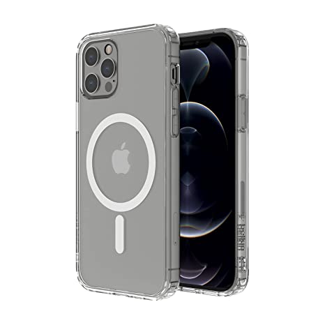 Belkin Thermoplastic Polyurethane for iPhone 13 Pro Max Magnetic Protective Clear Case, Lightweight Design, MagSafe Compatible, Anti-Microbial Coating (Reduces Bacteria by 99%), Screen-Down Protection