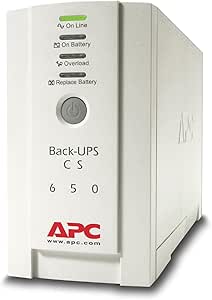 APC by Schneider Electric Back-UPS CS - BK650EI - Uninterruptible Power Supply 650VA (4 Outlets IEC, Surge protected)