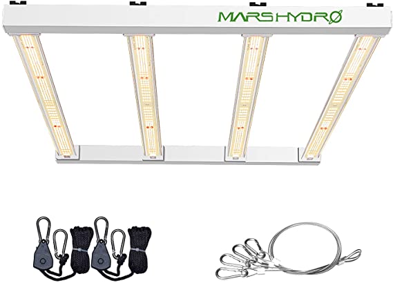 MARS HYDRO FC-E3000 LED Grow Light for 3x3ft Coverage with MeanWell Driver UV IR Full Spectrum Growing Light Dimmable Commercial Grow Light Veg Bloom Grow Lamps Detachable 2.7umol/J