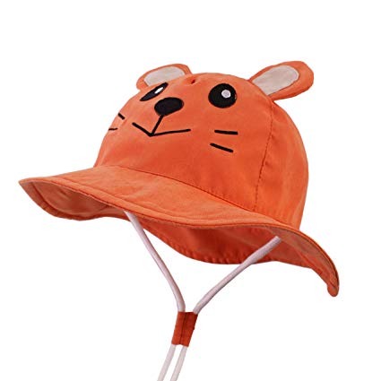 LANGZHEN Kids Sun Protection hat Cute Animals Designed Toddler Boys Girls Bucket hat