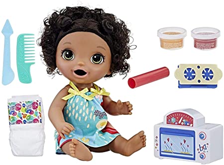 Baby Alive Snackin' Treats Baby (Black Curly Hair)