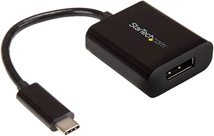 StarTech.com USB-C to DisplayPort Adapter - 4K 60Hz - Black - USB 3.1 Type-C to DisplayPort Adapter - USB C Video Adapter (CDP2DP)