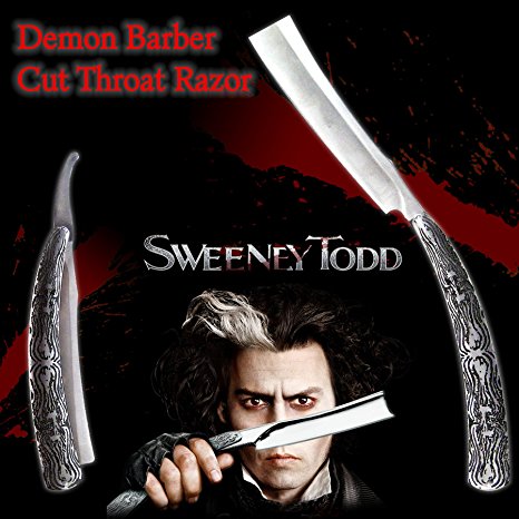 Sweeney Todd Demon Barber Cut Throat Knife Shaving Razor Sharp