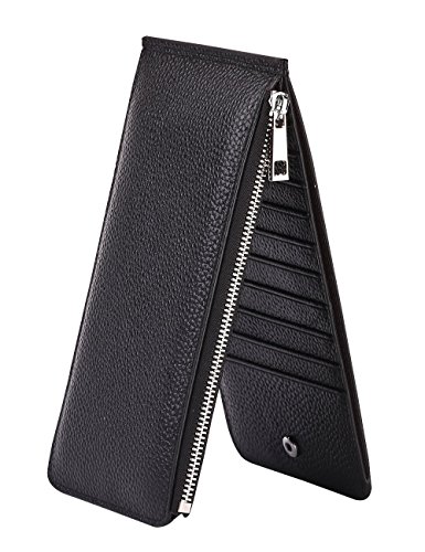Charming Tailor RFID Blocking Women's Real Leather Card Long Slim Wallet