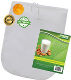 Nut Milk Bag - Best Reusable 12x10 Filter Strainer for Almond Milk Juice Cold Brew Coffee Bonus Tips and Recipes 1 12