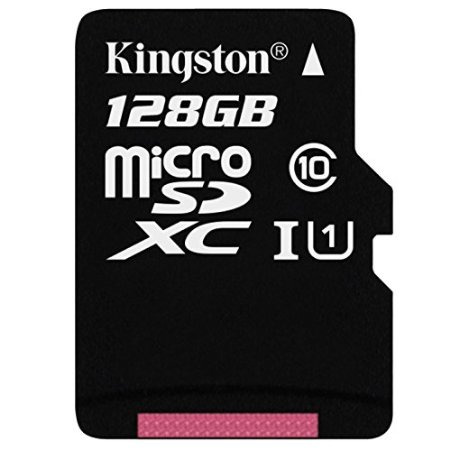Kingston Digital 128GB microSDXC Class 10 UHS-I 45MBs Read Card with SD Adapter SDC10G2128GB