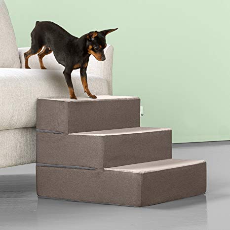 Zinus 2 Step Easy Pet Stairs/Pet Ramp/Pet Ladder