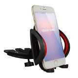 Ipow Universal 360Swivel CD Slot Car Mount Holder Cradle with A Quick Release Button for iPhone 6 6 Plus 6S 6S Plus 5 5SiPod TouchSamsung Galaxy S3 S4LG G3Nexus 45HTCMotorolaSonyampGPS Devices
