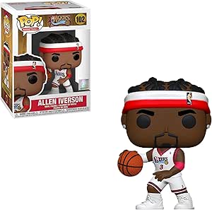 Funko POP NBA: Legends - Allen Iverson (Sixers Home), Multicolor