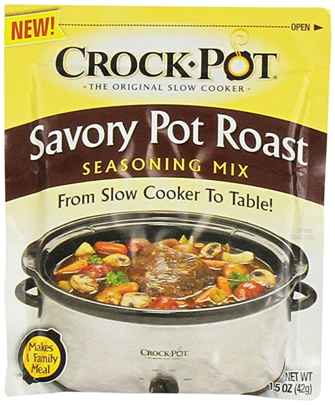 Crock Pot Savory Pot Roast Seasoning Mix (1.5 oz Packets) 3 Pack