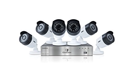 Uniden G6860D2 1080p DVR, 6 1080p Cameras with 100' Night Vision, 2 TB HDD, Surveillance Recorder, White