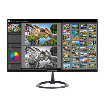 Sceptre 25" 165Hz 144Hz 1ms Gaming LED Monitor 2X HDMI 1X Dp(Displayport), Metal Black 2019 (E258B-1658A)