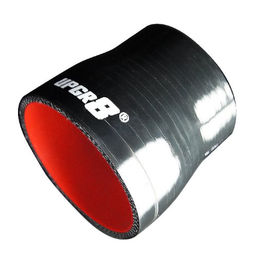 Upgr8 Universal 4-Ply High Performance Straight Reducer Coupler Silicone Hose (2.5"(63MM) to 3.0"(76MM), Black)