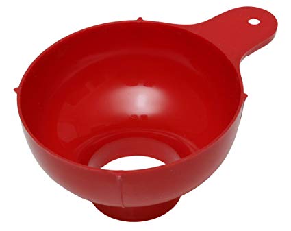 Canning Funnel, Red Plastic, by VICTORIO VKP1001