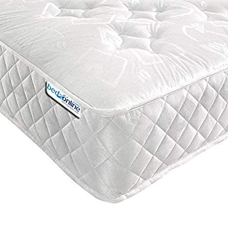 bedzonline Single Mattress Memory Foam Mattress. Sprung Single Mattress With Memory Foam And A Deluxe Knitted Star Micro Quilted Stretch Fabric. Fast (3ft Single Mattress)