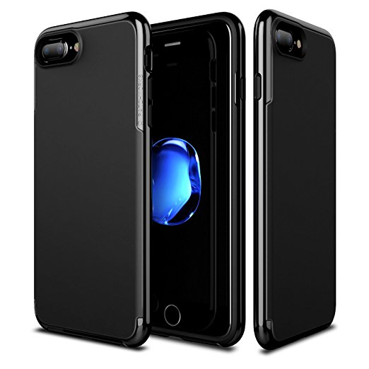 Patchworks Sentinel Grip Case Black for iPhone 7 Plus / 6s Plus / 6 Plus - Military Grade Protection, Non-slip SF Coating, Dual Layer Cover Protective Bumper Case