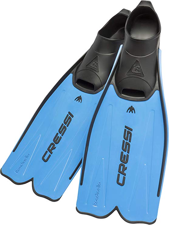 Cressi Adult Snorkeling Full Foot Pocket Fins | Good Thrust, Light Fin | Rondinella: designed and made in Italy