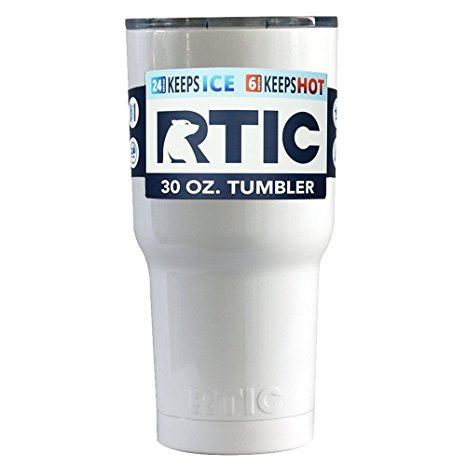 RTIC Tumbler, White 30oz