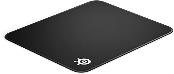 SteelSeries QcK Gaming Surface - Large Stitched Edge Cloth - Extra Durable - Optimized For Gaming Sensors - Black (Renewed)