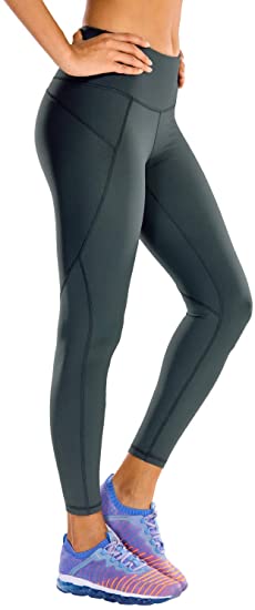 CRZ YOGA Non See-Through Mid Rise Athletic Compression Leggings for Women Hugged Feeling 7/8 Length Workout Tights-25 Inche