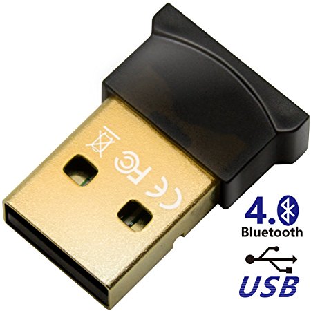 Bluetooth 4.0 USB Adapter, Lovin Product USB Bluetooth Wireless Micro Adapter Compatible with Windows 10,8.1/8,7,Vista, XP, 32/64 Bit for Desktop , Laptop, computers. (1 PACK)