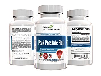 Peak Prostate Plus; Prostate Health Supplement with Saw Palmetto- Made in the USA