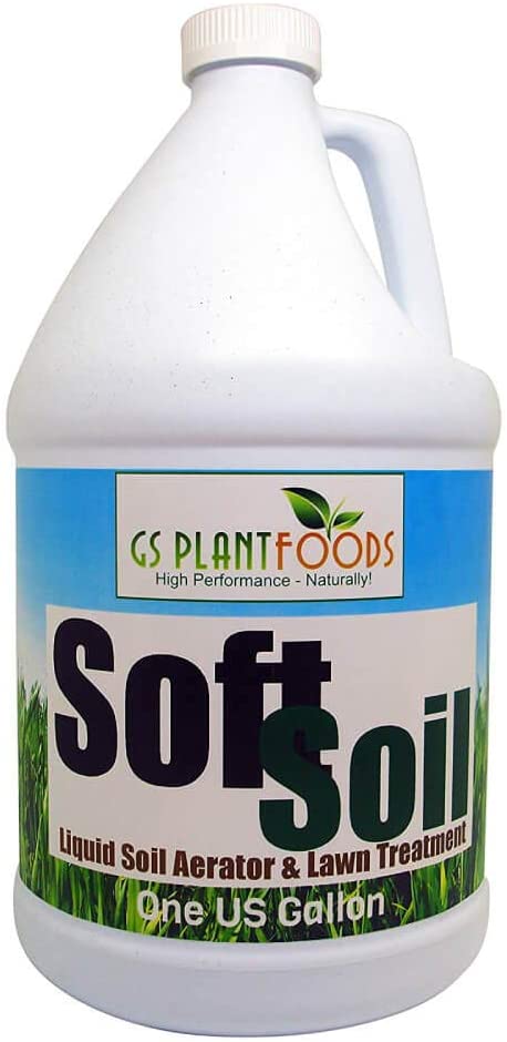 SOFTSOIL Liquid Soil Aerator & Lawn Treatment to fix compacted soils, Improve Drainage and Root Growth with Non-Mechanical Liquid Application.