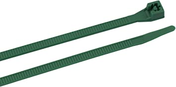 Gardner Bender 46-308G Cable Ties, 8-Inch Length, 75-Pound Tensile Strength, 100/Bag, Green