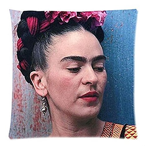 Personalized Frida Kahlo Pillowcase Zippered Pillow Case Cover 18"x18"(Two Sides)