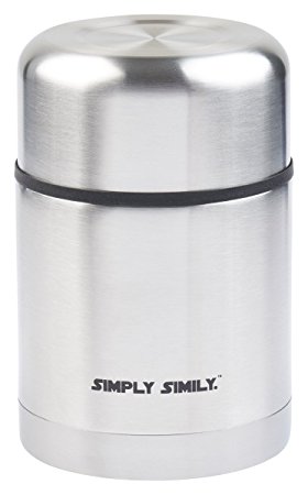 Simply Simily Stainless Steel Insulated Food Container Flask, 18 Oz