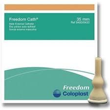 30 -Pack External Condom Catheter Freedom / Coloplast -35mm Large -Self Sealing Adhesive #8400 Latex