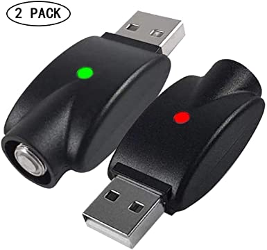 (2 Pack) Charger USB Smart for USB Adapter Devices with LED Indicator Light, Smart Over-Charge Protection Power Cord