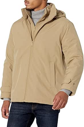 Dockers Men's Dwight Soft Shell Bib Jacket