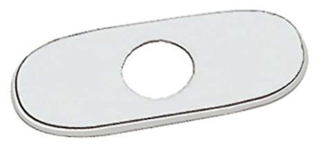 Grohe 07 551 000 6-Inch Euro Escutcheon Plate For Covering Unused Mounting Holes, StarLight Chrome