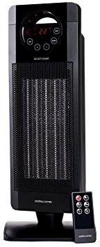 Andrew James Oscillating Tower Fan Heater, 2000 Watts, Remote Control