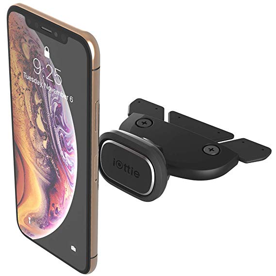 iOttie iTap 2 Magnetic CD Slot Car Mount Holder Cradle || Compatible with iPhone Xs Max R 8/8 Plus 7 7 || Plus Samsung Galaxy S9 S8 S7 Plus Plus Edge Note 9 8